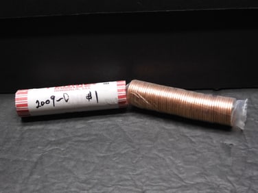 2 Rolls of Gem BU Red 2009-D Lincoln Cents. Birth and Early Childhood