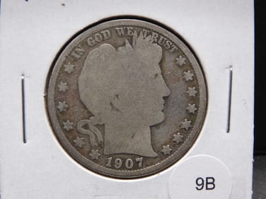 1907-D Barber Half Dollar