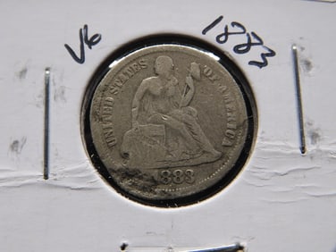 1883 Silver Seated Liberty Dime - 140 Years Old