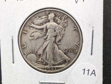 1943 Walking Liberty Half Dollar- Very Fine