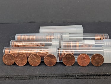 200 Red Uncirculated Mixed Date Lincoln Memorial Cents