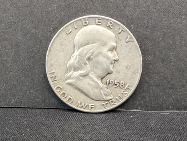 1958-D Franklin Half Dollar