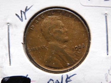 1923-S Wheat Penny - Full Wheat Ears - Better Date
