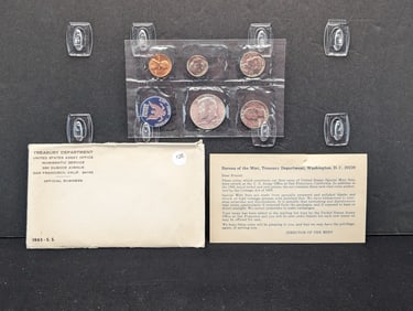 1965 U.S. Special Mint Set- Contains 1965 40% Silver Kennedy Half