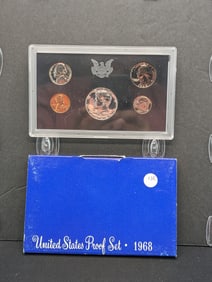 1968-S U.S. Mint Proof Set- Contains 1968-S 40% Silver Kennedy Half