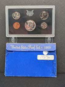 1969-S U.S. Mint Proof Set- Contains 1969-S 40% Silver Kennedy Half