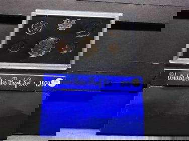 1970-S United States Proof Sets With Original Gov't Packaging.  Includes The 1970-S Proof Half.