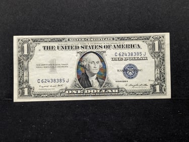 1935-G $1 Blue Seal Silver Certificate- Crisp