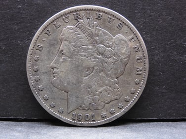1901 Key Date Morgan Silver Dollar.