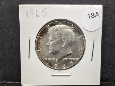 1965 40% Silver Kennedy Half Dollar