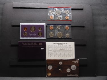 1985  P,D,& S Uncirculated & Proof Sets - W/ Original U.S. Mint Packaging