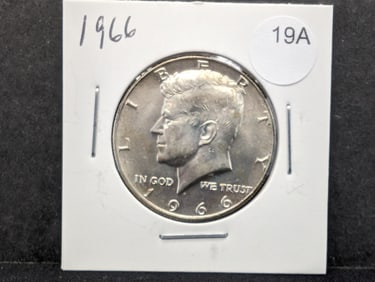 1966 40% Silver Kennedy Half Dollar