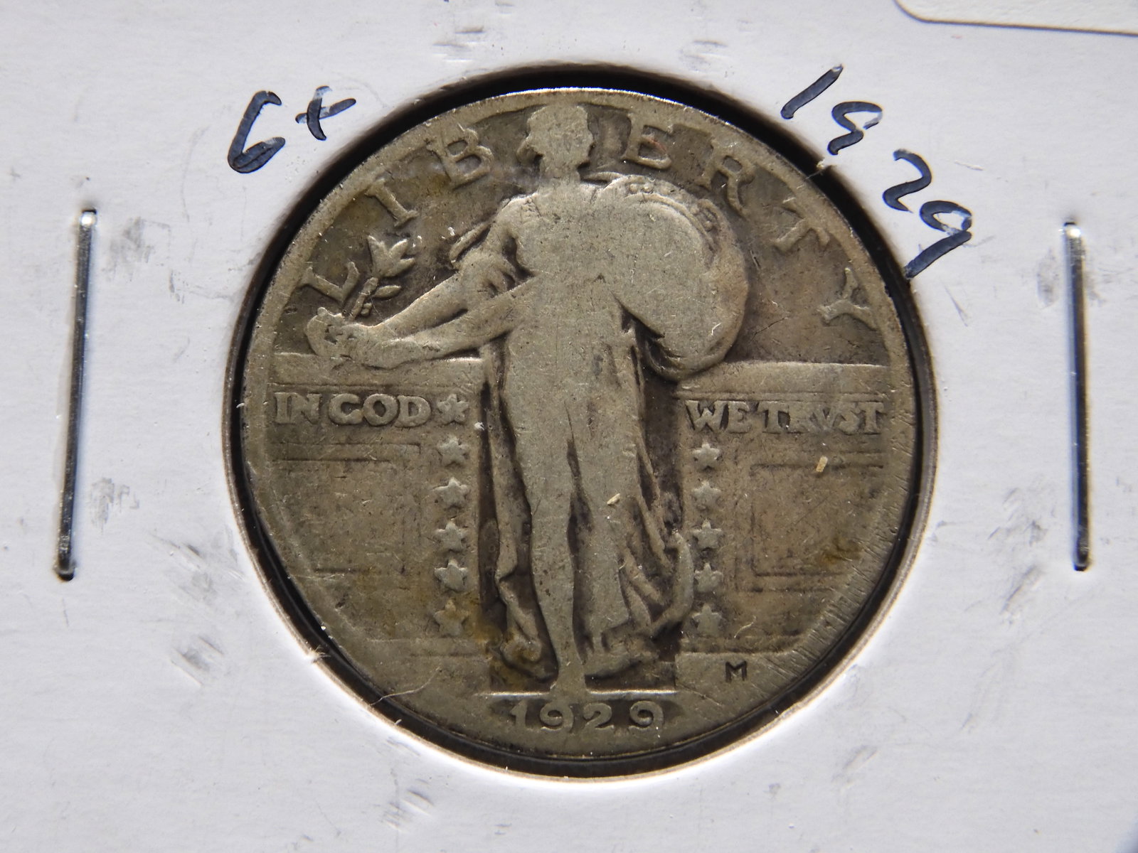 1929 Silver Standing Liberty Quarter - Nice Details (1 of 3)