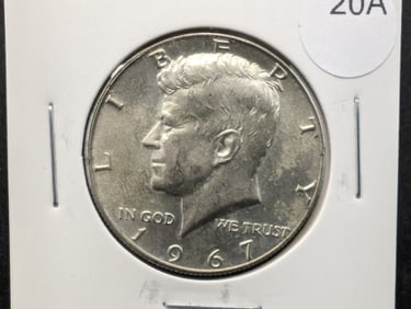 1967 40% Silver Kennedy Half Dollar