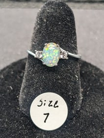 Women's Size 7 Opal Like Ring
