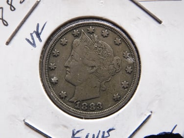 1883 w/o Cents Liberty Nickel - Full Liberty- Great Details