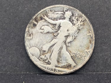 1938 Walking Liberty 50c. 90% Silver