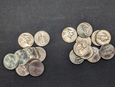 20- 2006-P Return To Monticello Jefferson Nickels Uncirculated From Canvas Mint Bag