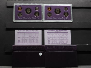 1990-S 1991-S US Mint Proof Sets. OGP