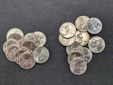 20- 2005-D Ocean In View Jefferson Nickels Uncirculated From Canvas Mint Bag