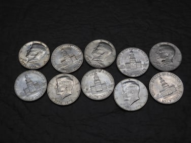10 1976 Bicentennial Clad Kennedy Half Dollars