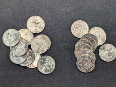 20- 2005-P American Bison Nickels Uncirculated From Canvas Mint Bag