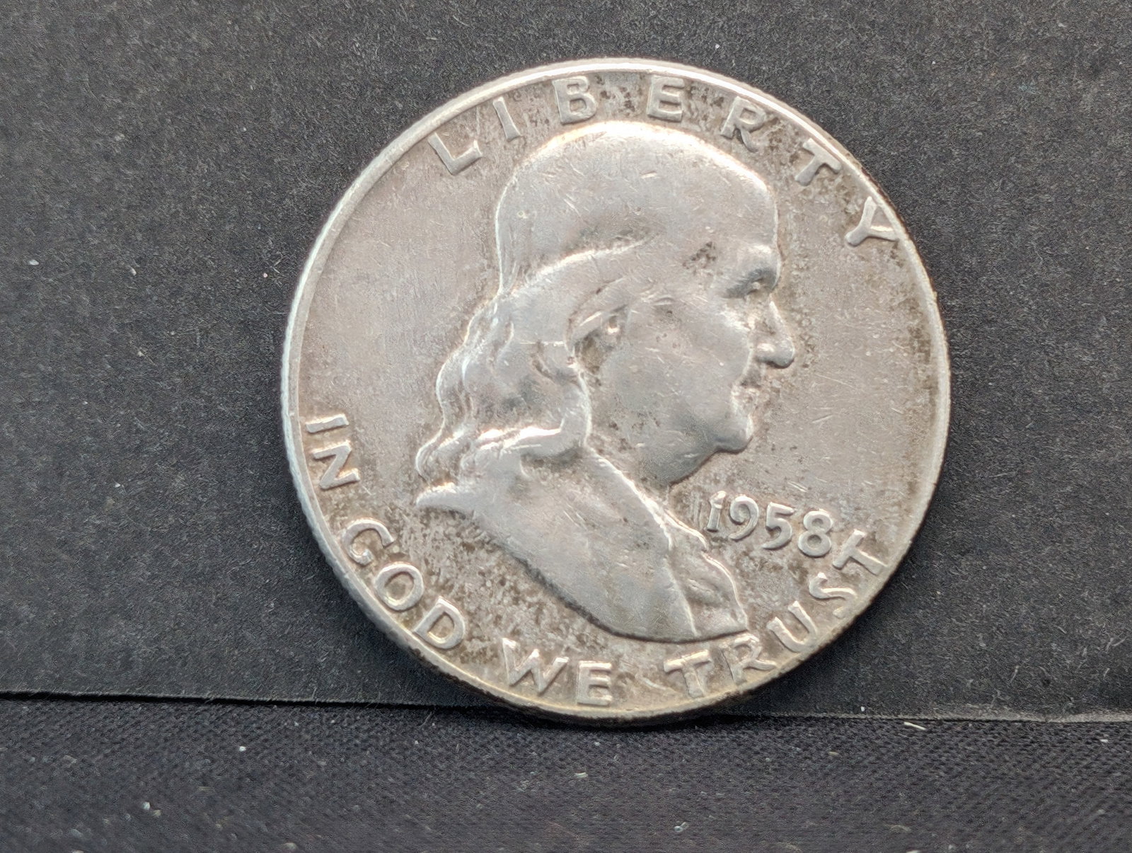 1958 Franklin 50c. 90% Silver (1 of 2)
