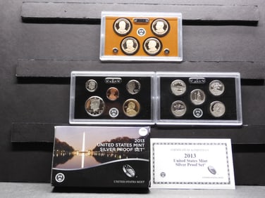 2013-S United States 14-Coin SILVER Proof Set With OGP & COA.