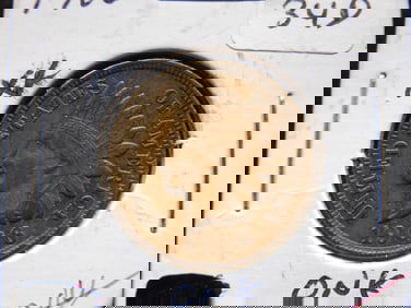 1906 Indian Head Penny - Full Liberty - Three Diamonds