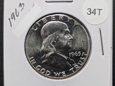 1963 Franklin Half Dollar