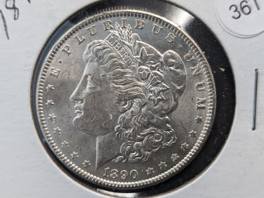 1890 Morgan Silver Dollar
