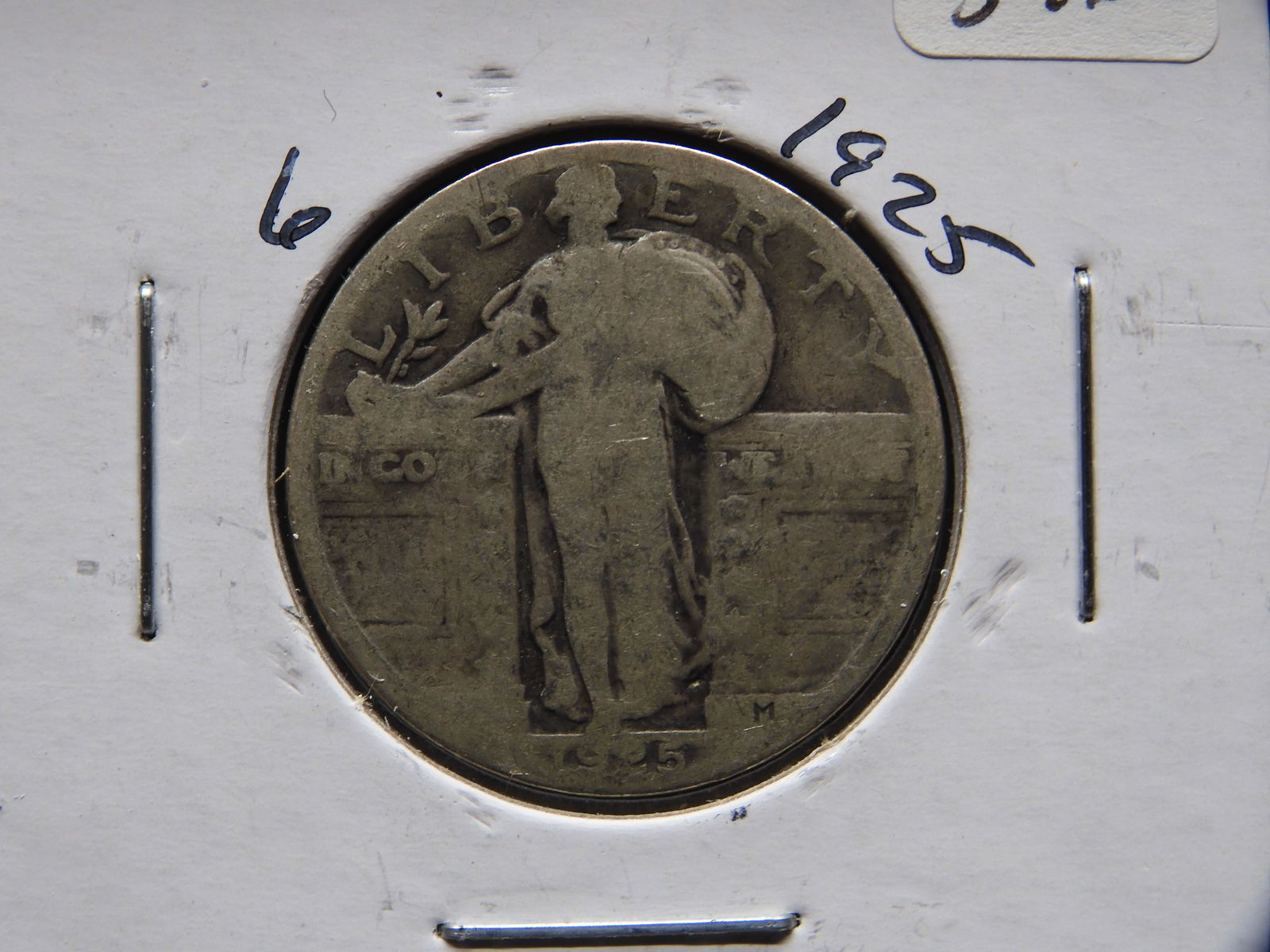 1925 Silver Standing Liberty Quarter - Nice Details (1 of 3)