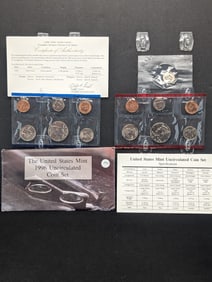 1996 P,D US Mint Set. W/1996-W KEY DATE 50th Anniversary Roosevelt Dime, OGP