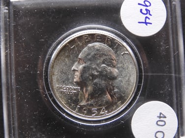 1954 90% Silver Washington Quarter MS