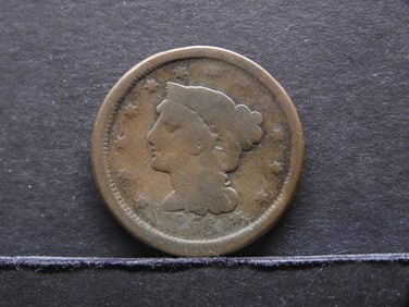 1856 Braided Hair Large Cent - Almost 170 Years Old