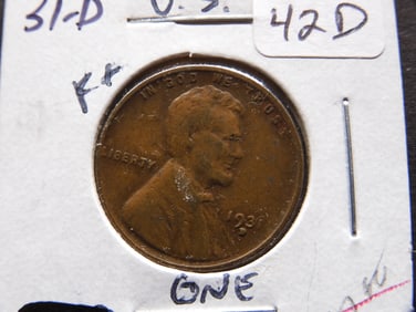 1931-D Wheat Penny - Full Wheat Ears - Better Date