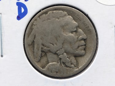 1919-D Buffalo Nickel. Semi Key