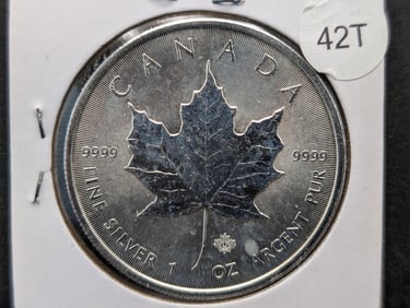 2014 Proof Canadian .9999 Fine Silver $5 Coin