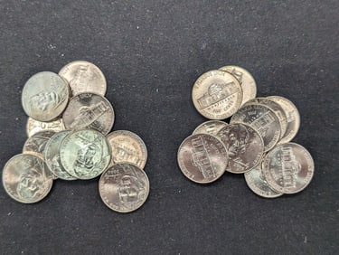 20- 2006-P Return To Monticello Jefferson Nickels Uncirculated From Canvas Mint Bag