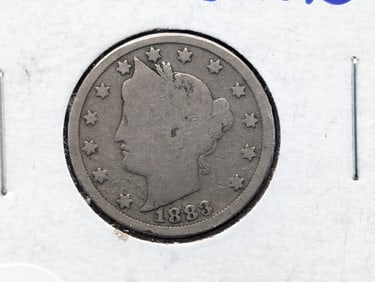 1883 Liberty Head V Nickel WITH Cents. RARE