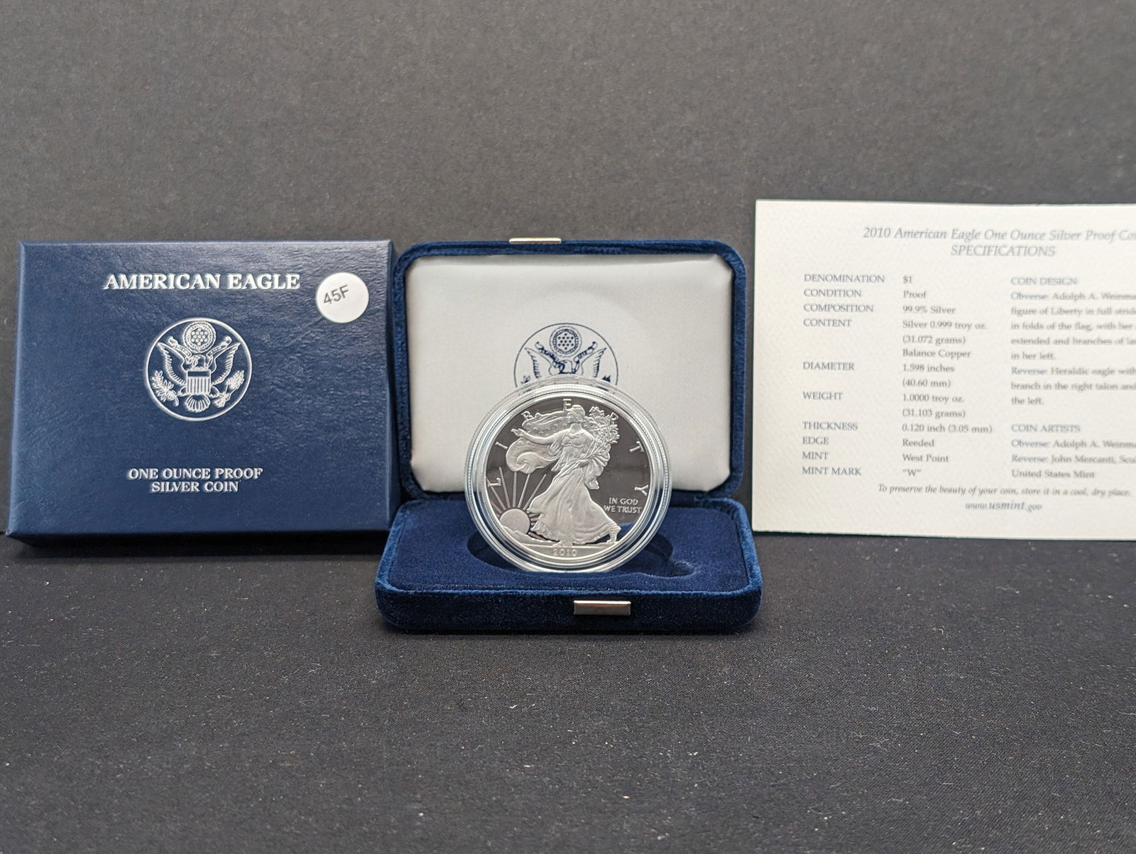 2010-W Proof American Silver Eagle (1 of 4)