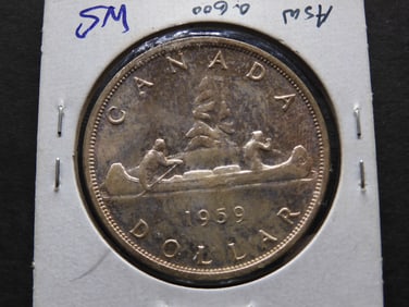 1959 Canada Dollar. MS64 Beautiful Toning