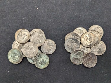 20- 2004-P Louisiana Purchase Handshake Nickels Uncirculated From Canvas Mint Bag