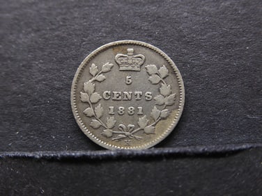 1881-H Canada 5 Cents