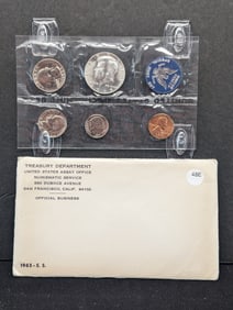 1965 U.S. Special Mint Set- Contains 1965 40% Silver Kennedy Half