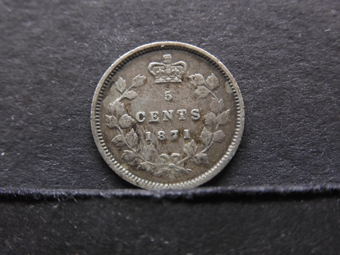 1871 Canada Silver 5 Cents (1 of 2)