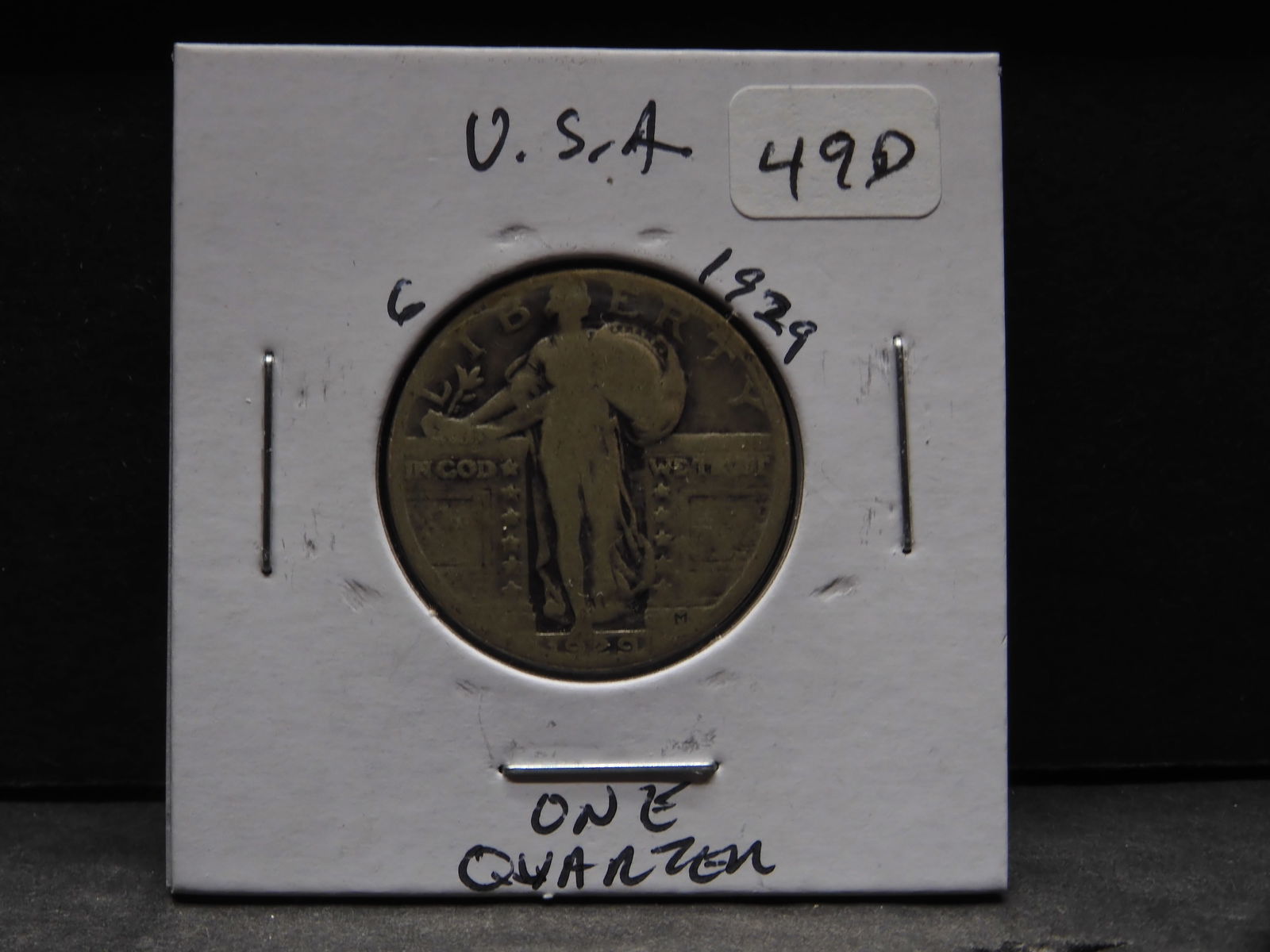 1929 Silver Standing Liberty Quarter - Nice Details (1 of 3)