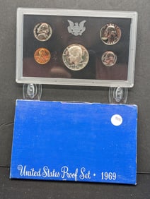 1969-S U.S. Mint Proof Set- Contains 1969-S 40% Silver Kennedy Half