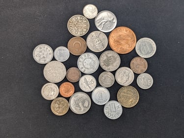 25 Assorted Foreign/World Coins