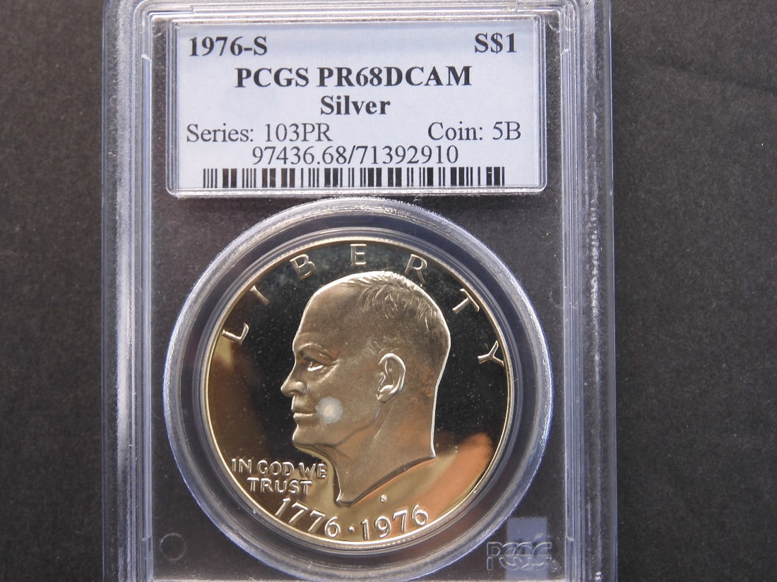 1976 S Eisenhower Proof Silver Dollar. PCGS PR68 DCAM (1 of 3)